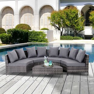 Semi circle 2024 outdoor sectional